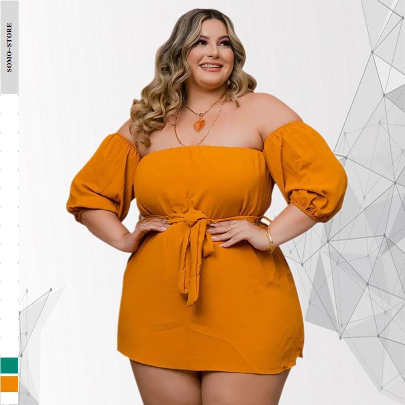Women's Plus Size Tracksuits Soft Elastic Summer Clothes For Women Two Piece Short Sets One Word Shoulder Solid Sexy Outfit Wholesale DropWo, Orange
Women's Plus Size Tracksuits Soft Elastic Summer Clothes For Women Two Piece Short Sets One Word Shoulder Solid Sexy Outfit Wholesale DropWo, Orange