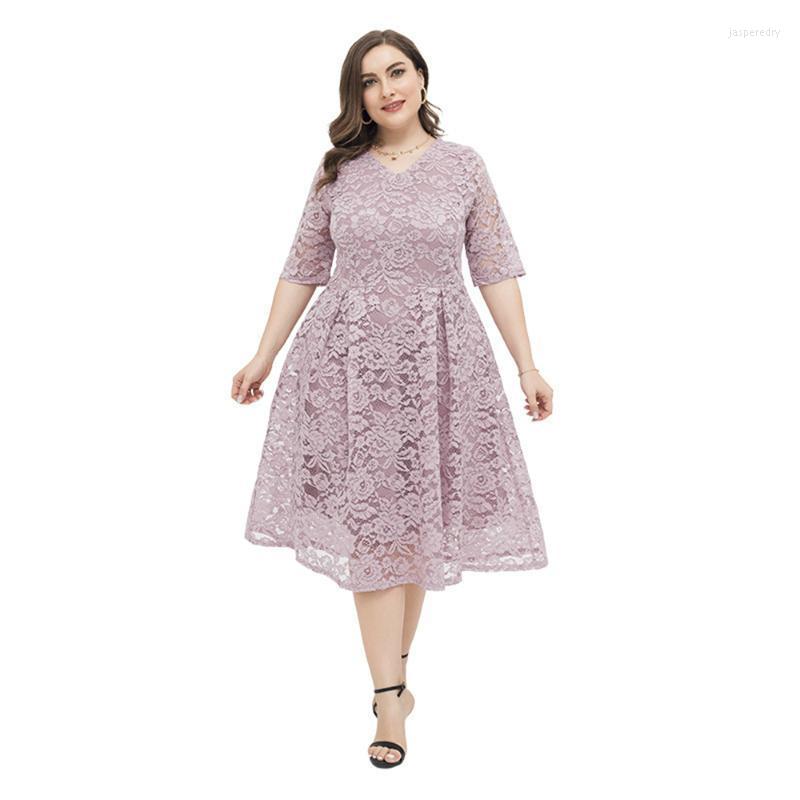 Plus Size Dresses For Women V Neck Party Evening Long Dress Sexy Vintage Midi Robe Femme Large Lace Pink Summer VestidosPlus Jasp22
Plus Size Dresses For Women V Neck Party Evening Long Dress Sexy Vintage Midi Robe Femme Large Lace Pink Summer VestidosPlus Jasp22
