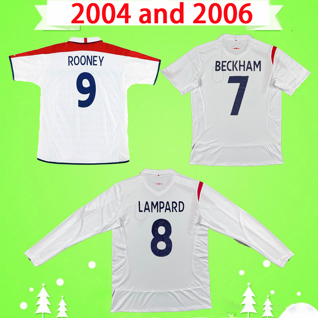 2004 2006 Retro Soccer Jersey Beckham Owen Rooney Lampard vintage Camiseta de futbol Cole Walcott Gerrard James Crouch home 04 06 football shirt long sleeve short top, 2006 long sleeve
2004 2006 Retro Soccer Jersey Beckham Owen Rooney Lampard vintage Camiseta de futbol Cole Walcott Gerrard James Crouch home 04 06 football shirt long sleeve short top, 2006 long sleeve