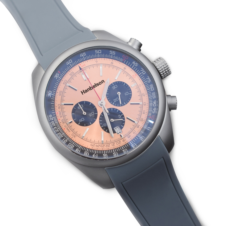 Sports Mens Watch VK quartz Chronograph Copper Face battery steel bracelet multi-function menes watches 46mm