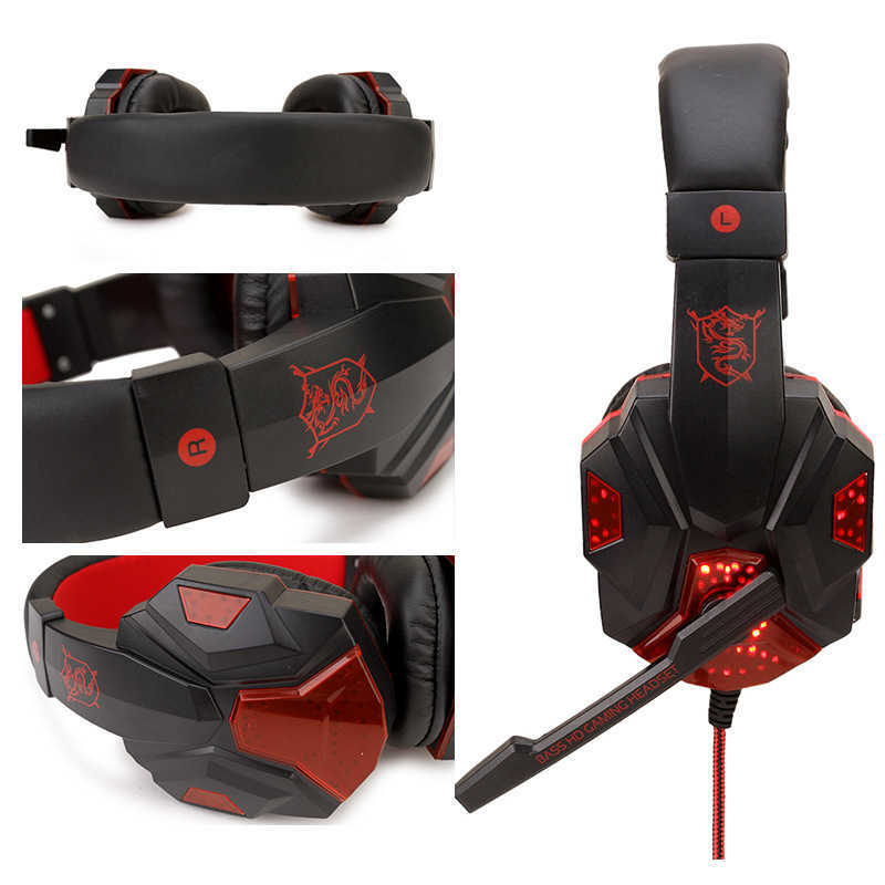 wired Soyto computer PS4/PS5 game luminous Headphones headset