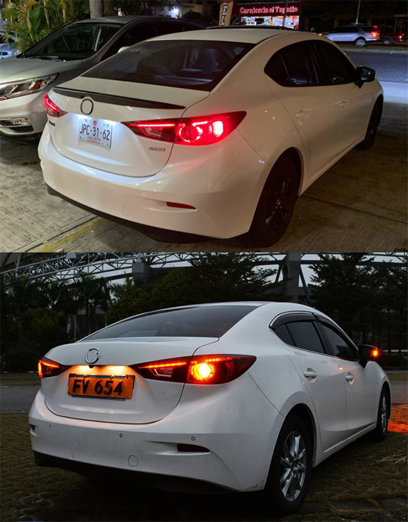 Automobile Taillamp Accessories For Mazda 3 Axela LED Tail Light 20 14-20 18 DRL Brake Lights Turn Signal Reversing Lights
