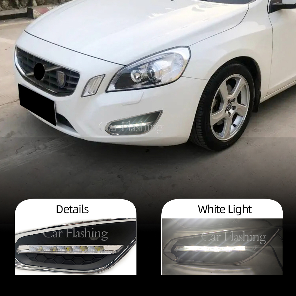 2PCS Light-Off Style Relay Matte ABS Car DRL LED Daytime Running Light Daylight Fog lamp For Volvo S60 2009 2010 2011 2012 2013
2PCS Light-Off Style Relay Matte ABS Car DRL LED Daytime Running Light Daylight Fog lamp For Volvo S60 2009 2010 2011 2012 2013