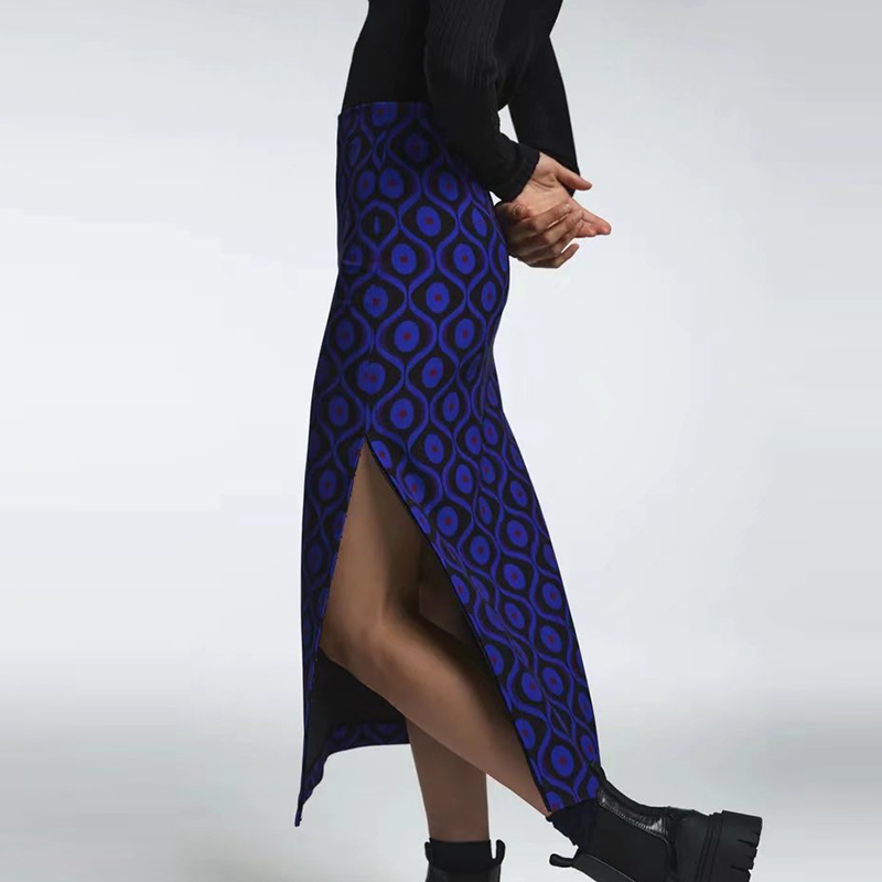 Women Mid-Calf Plaid Skirt High Waist Zipper Pockets Casual s Female Elegant Fashion Party Straight 220322