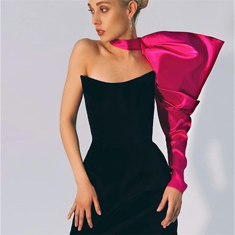 Nsauye Women Long Puff Sleeve One Shoulder Autumn Winter Elegant Evening Party Bodycon Mini Dress Sexy Backless White 220613
Nsauye Women Long Puff Sleeve One Shoulder Autumn Winter Elegant Evening Party Bodycon Mini Dress Sexy Backless White 220613