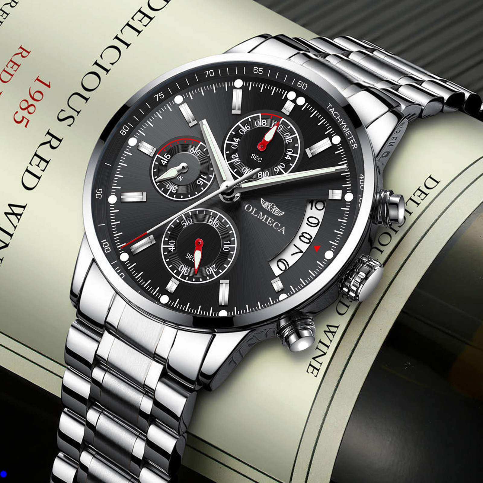 cwp Men Watches Top Brand Luxury Male Leather Waterproof Sport Quartz Chronograph Military Wrist Watch Clock Relogio Masculino Wristwatches montre de luxe x4, Color 1
cwp Men Watches Top Brand Luxury Male Leather Waterproof Sport Quartz Chronograph Military Wrist Watch Clock Relogio Masculino Wristwatches montre de luxe x4, Color 1
