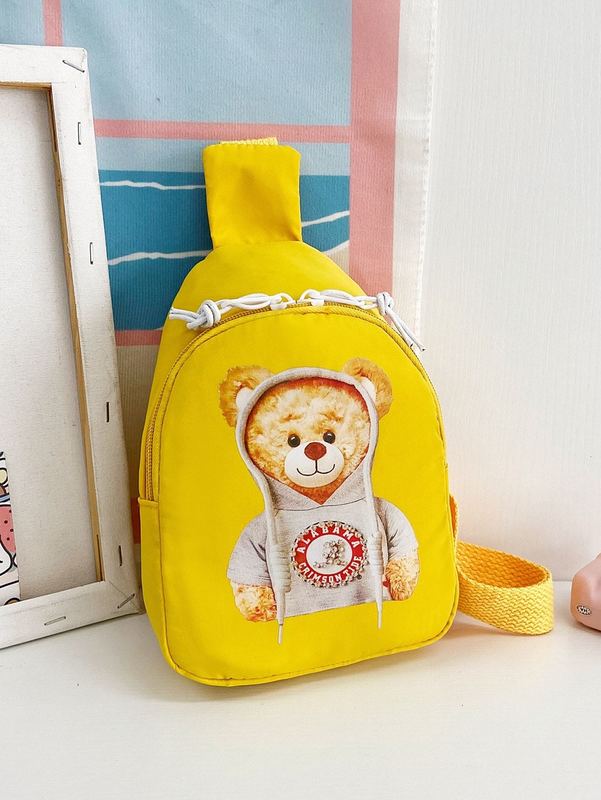 Kids Bear Print Sling Bag SHE