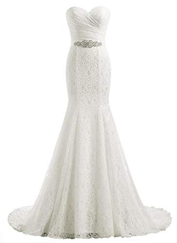 Women's Lace Mermaid Bridal Wedding Dress Glamorous Luxury Dubai Arabic New Ball Gowns Wed Dresses Long Sleeves 3D Flowers Beading Gowns, White
Women's Lace Mermaid Bridal Wedding Dress Glamorous Luxury Dubai Arabic New Ball Gowns Wed Dresses Long Sleeves 3D Flowers Beading Gowns, White