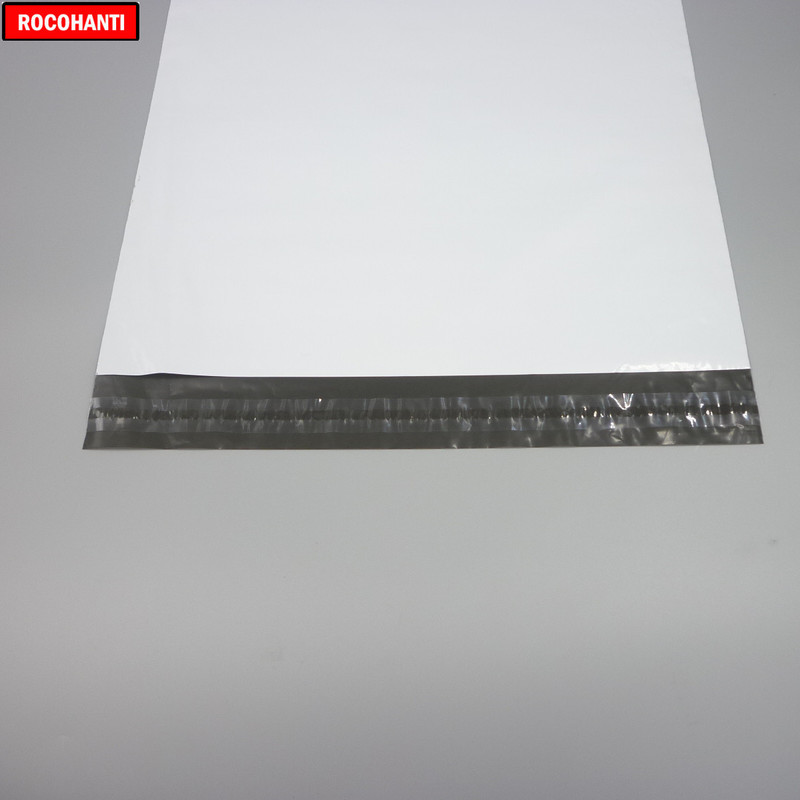 100PCS Custom Plastic Bag Printed White Color Poly Mailer for Delivery Clothes Gift Packaging Bags Supplies 220704