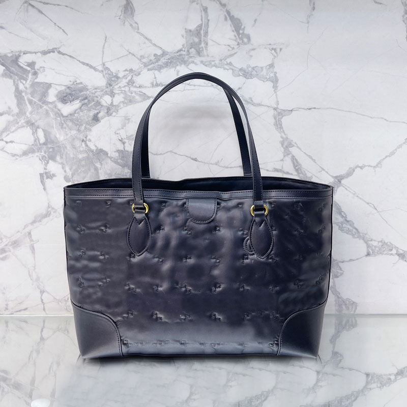 Large Capacity Shopping Bag Shoulder Handbag Embossed Genuine Leather Tote Bags Metal Hasp Interior Zipper Pocket Magnetic Snap Closure Golden Hardware
Large Capacity Shopping Bag Shoulder Handbag Embossed Genuine Leather Tote Bags Metal Hasp Interior Zipper Pocket Magnetic Snap Closure Golden Hardware
