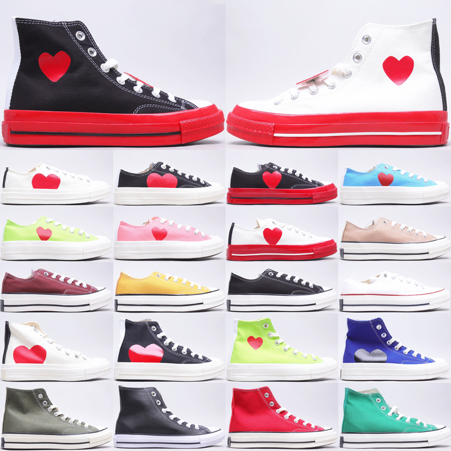 Classic Canvas Casual Shoes Chucks 70 x Play High Low 1970s Star Milk Bright Blue Quartz Black Red Men Women Outdoor Platform Sneakers Size 35-44, #30 low black white
Classic Canvas Casual Shoes Chucks 70 x Play High Low 1970s Star Milk Bright Blue Quartz Black Red Men Women Outdoor Platform Sneakers Size 35-44, #30 low black white