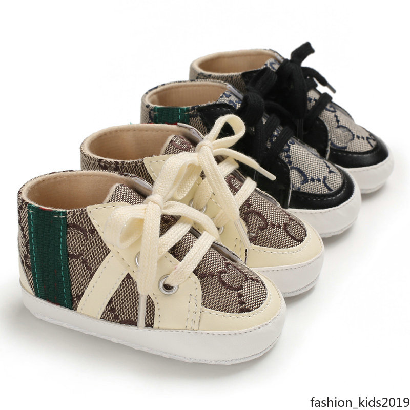 Baby Designers Shoes Newborn Kid Shoes Canvas Sneakers Baby Boy Girl Soft Sole Crib Shoes First Walkers 0-18Month