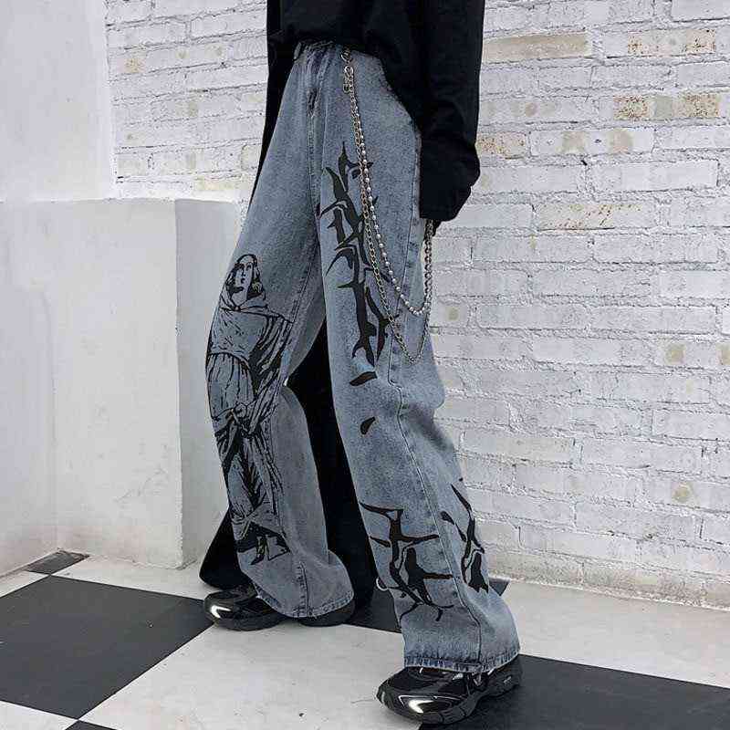 2021 New Summer Fashion Ins Street Hip-hop Printing Wash Jeans Loose Casual Denim Wide Leg Pants Tide Woman ZA4395 T220728, Blue gray
2021 New Summer Fashion Ins Street Hip-hop Printing Wash Jeans Loose Casual Denim Wide Leg Pants Tide Woman ZA4395 T220728, Blue gray
