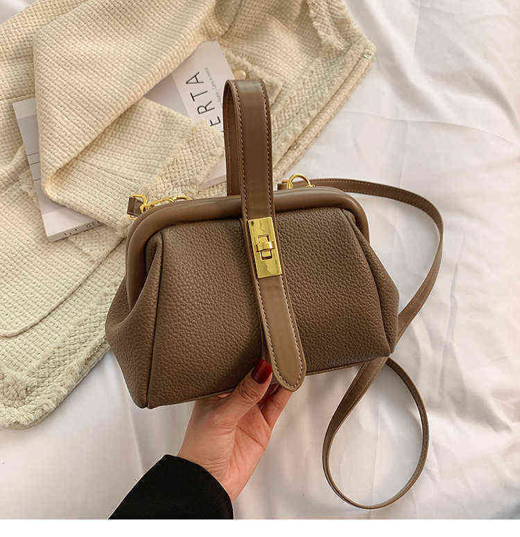 Bags high texture lychee pattern Handbag bag new personalized armpit Versatile Single Shoulder Messenger Bag 220530