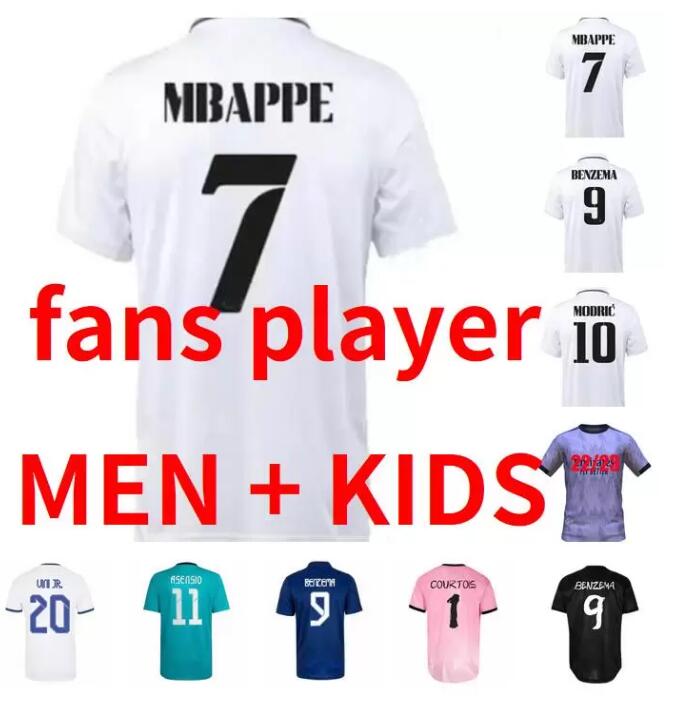2021 2022 2023 VINI JR BENZEMA HAZARD Soccer Jerseys 21 22 23 Thai Top quality CAMAVINGA ALABA ASENSIO MODRIC REAL MADRIDS MARCELO VALVERDE Man Football shirt kids Kit
2021 2022 2023 VINI JR BENZEMA HAZARD Soccer Jerseys 21 22 23 Thai Top quality CAMAVINGA ALABA ASENSIO MODRIC REAL MADRIDS MARCELO VALVERDE Man Football shirt kids Kit