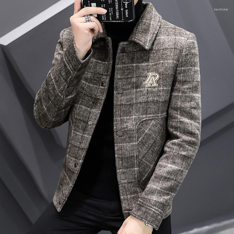 Men's Wool & Blends 2022 Autum Winter Jacket Men Thick Plaid Casual Business Trench Coat Fashion Short Slim Social Overcoat Windbreaker Kend, Gray
Men's Wool & Blends 2022 Autum Winter Jacket Men Thick Plaid Casual Business Trench Coat Fashion Short Slim Social Overcoat Windbreaker Kend, Gray