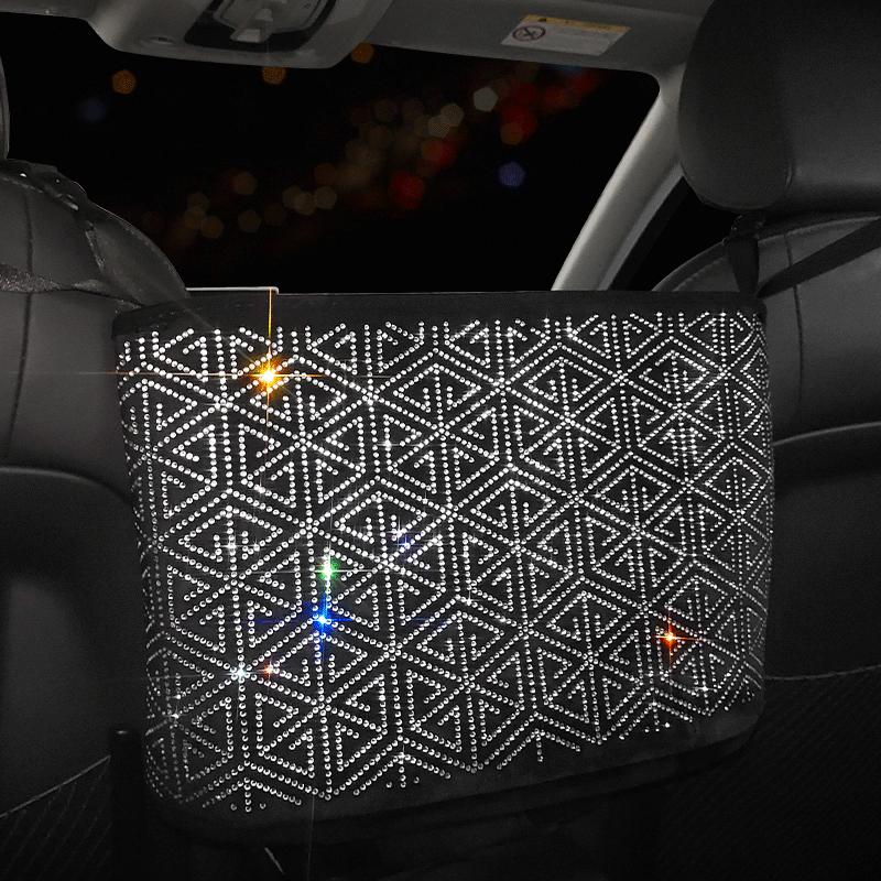 Car Organizer Bling Handbag Holder Between Seats Backseat Auto Seat Net Purse Rhinestone Storage BagCar
Car Organizer Bling Handbag Holder Between Seats Backseat Auto Seat Net Purse Rhinestone Storage BagCar