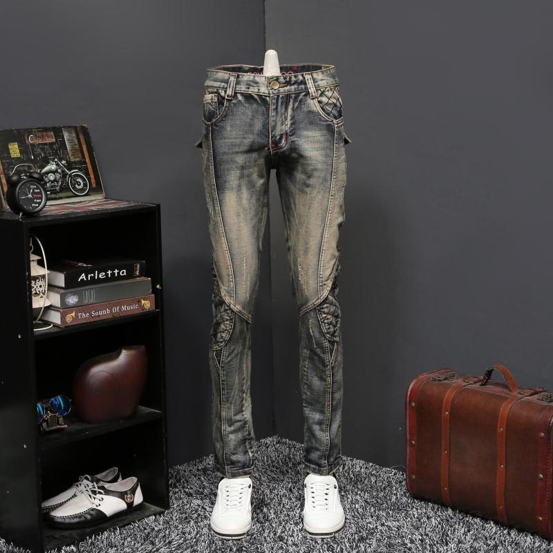 Men's Jeans Vintage Men's Washed Denim Pants Motorcycle Trousers Pencil J45Men's, Vintage blue600
Men's Jeans Vintage Men's Washed Denim Pants Motorcycle Trousers Pencil J45Men's, Vintage blue600