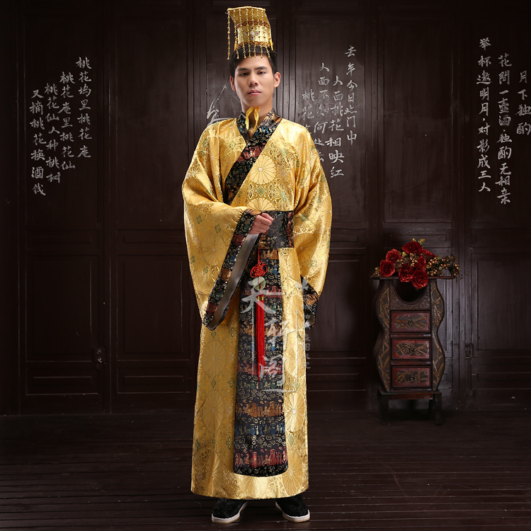 Men Ancient China Ethnic Clothing Han Tang Dynasty Emperor Traditional Robe Tv Movie Performance Clothing Handsome Prince Hanfu Costume
