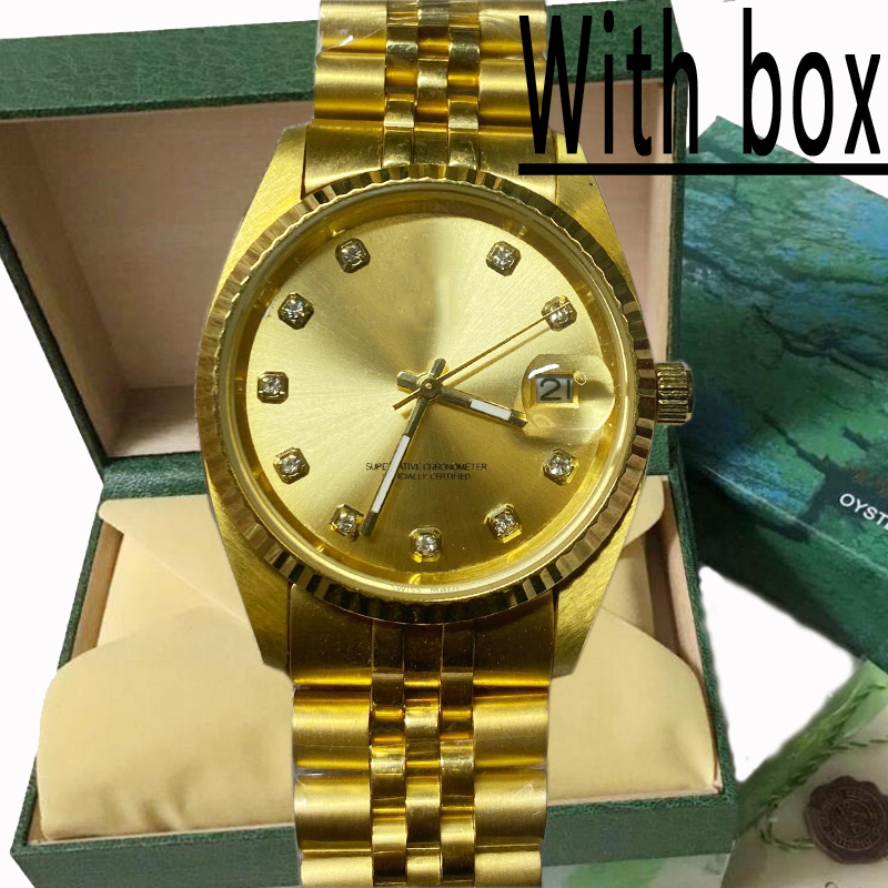 16 Gold Mens datejust Watches Mechanical Automatic Sapphire Glass 36MM Stainless steel Original Clasp for Men Wristwatches with box, 13
16 Gold Mens datejust Watches Mechanical Automatic Sapphire Glass 36MM Stainless steel Original Clasp for Men Wristwatches with box, 13