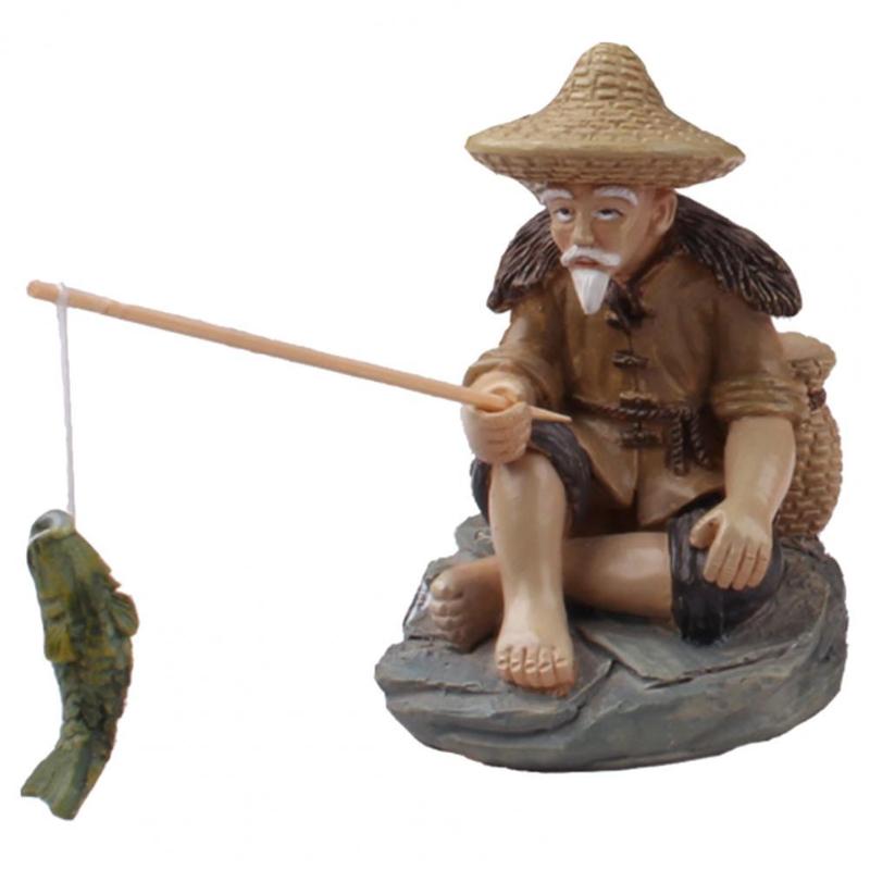 Decorative Objects & Figurines Sitting Statue Eye-catching Non-fading Vivid Resin Fishing Old Man Sculpture Decoration Delicate Interesting
Decorative Objects & Figurines Sitting Statue Eye-catching Non-fading Vivid Resin Fishing Old Man Sculpture Decoration Delicate Interesting