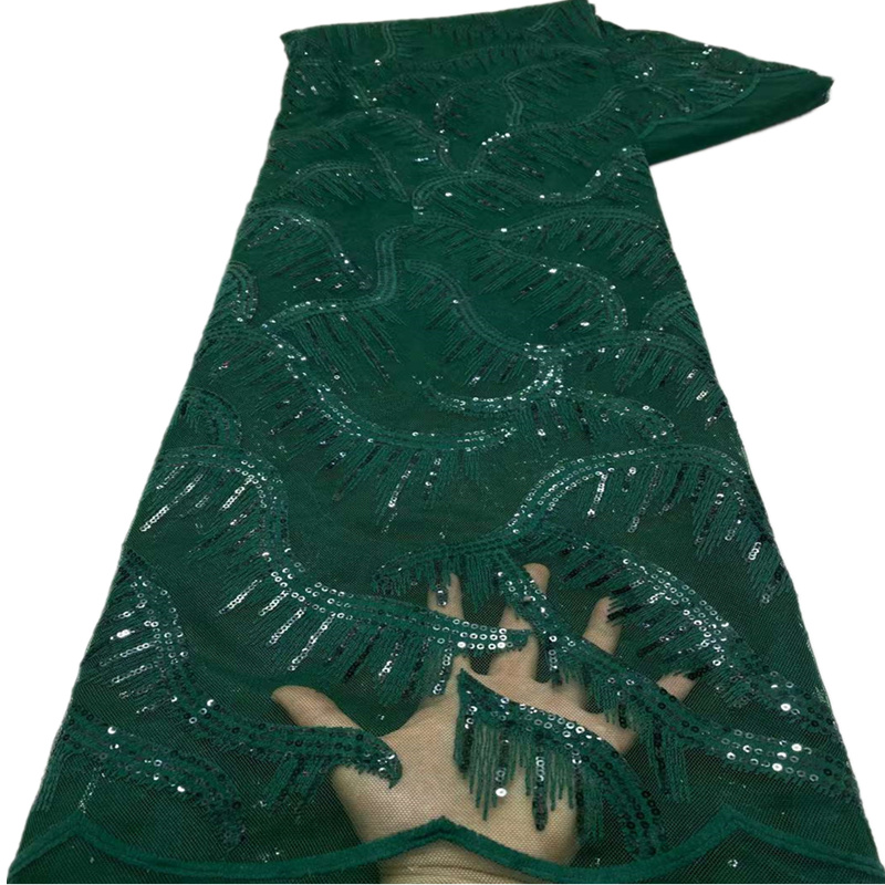 Sequence African Lace Fabric 5 Yard 2022 High Quality Sequin Nigerian green Wedding Sequins Laces Material Luxury Fabrics
Sequence African Lace Fabric 5 Yard 2022 High Quality Sequin Nigerian green Wedding Sequins Laces Material Luxury Fabrics