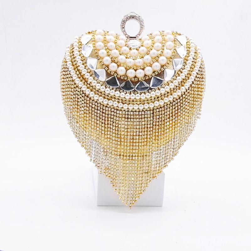 Evening Bags 2022 Style Dinner Bag All-match Cosmetic Banquet Clutch Rhinestone Peach Heart, Beige
Evening Bags 2022 Style Dinner Bag All-match Cosmetic Banquet Clutch Rhinestone Peach Heart, Beige