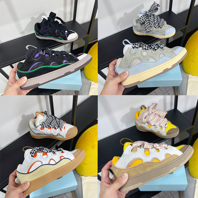 Designer Sneakers LEATHER CURB Sneaker Nappa Calfskin Casual Shoes Men Women Collage Trainers Net Yarn Round Shoe With Box, Color 12
Designer Sneakers LEATHER CURB Sneaker Nappa Calfskin Casual Shoes Men Women Collage Trainers Net Yarn Round Shoe With Box, Color 12