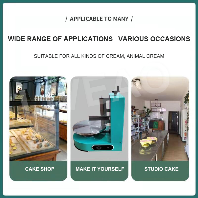 2022 Semi Automatic Kitchen Birthday Cake Smoothing Machine Cake Plastering Cream Layer Filling Maker3550271