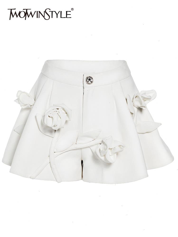 Patchwork Floral Short Pants For Women High Waist Solid Minimalist Shorts Female Korean Fashion Clothing Style, White
Patchwork Floral Short Pants For Women High Waist Solid Minimalist Shorts Female Korean Fashion Clothing Style, White