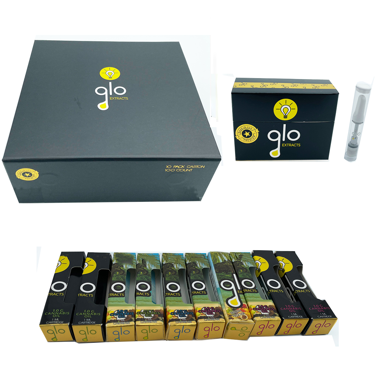 Newest packing GLO Extracts Vape Atomizers 0.8ml 1ml Empty Vapes Cartridges Ceramic Coil Vape Carts Fit For 510 Thread Pens
Newest packing GLO Extracts Vape Atomizers 0.8ml 1ml Empty Vapes Cartridges Ceramic Coil Vape Carts Fit For 510 Thread Pens