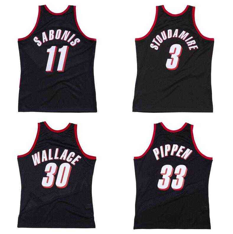 Stitched classic retro jersey Arvydas Sabonis #11 Rasheed Wallace #30 Damon Stoudamire #3 Pippen #33 Mitchell and Ness 1999-00 Basketball, Stitched jersey
Stitched classic retro jersey Arvydas Sabonis #11 Rasheed Wallace #30 Damon Stoudamire #3 Pippen #33 Mitchell and Ness 1999-00 Basketball, Stitched jersey