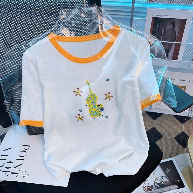Women's Sweaters O-Neck Patchwork Diamonds Beading Sweater Women Short Sleeve Ice Silk Knitted White Tops 2022 SummerWomen's
Women's Sweaters O-Neck Patchwork Diamonds Beading Sweater Women Short Sleeve Ice Silk Knitted White Tops 2022 SummerWomen's
