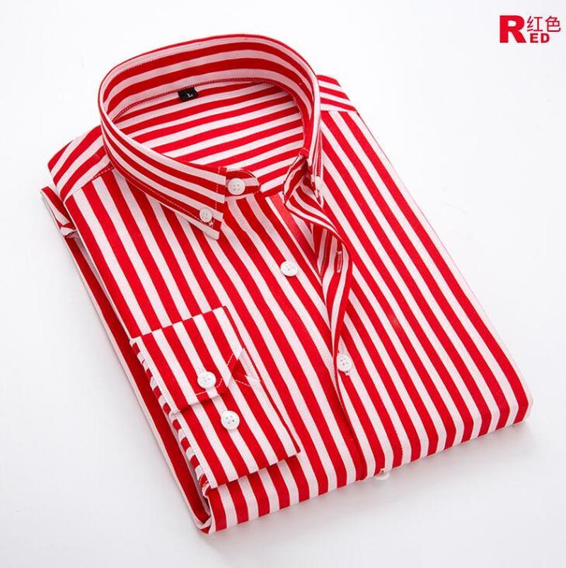 Men' Dress Shirts Business Striped Men Long Sleeve Lapel Tops Camisa Masculina Spring / Fall Brand Casual Slim Fit Adult Shirt, Black
Men' Dress Shirts Business Striped Men Long Sleeve Lapel Tops Camisa Masculina Spring / Fall Brand Casual Slim Fit Adult Shirt, Black