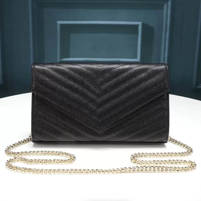 CrossBody Designer Fashion women Chain shoulder bag handbag envelope type WOC 3-color Leather wear-resistant texture 2 sizes of detachable messenger belt card slot
CrossBody Designer Fashion women Chain shoulder bag handbag envelope type WOC 3-color Leather wear-resistant texture 2 sizes of detachable messenger belt card slot