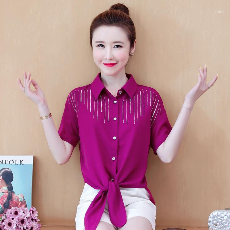 Women' Blouses & Shirts COIGARSAM Short Sleeve Shirt Womens Tops Summer Chiffon Loose Women White Pink Purple 6065
Women' Blouses & Shirts COIGARSAM Short Sleeve Shirt Womens Tops Summer Chiffon Loose Women White Pink Purple 6065