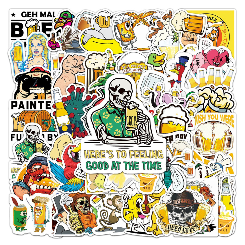 50PCS Beer Graffiti Sticker Personalized Stickers DIY Skateboarder Account Water Cup Luggage Sticker Wholesale, Multi colors
50PCS Beer Graffiti Sticker Personalized Stickers DIY Skateboarder Account Water Cup Luggage Sticker Wholesale, Multi colors