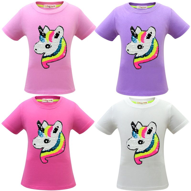 Children T-shirts Clothes Unicorn Sequins Baby Boys Tops Clothing Fashion Preppy Style Summer Kids Girls Tees 8 E3, Customize
Children T-shirts Clothes Unicorn Sequins Baby Boys Tops Clothing Fashion Preppy Style Summer Kids Girls Tees 8 E3, Customize