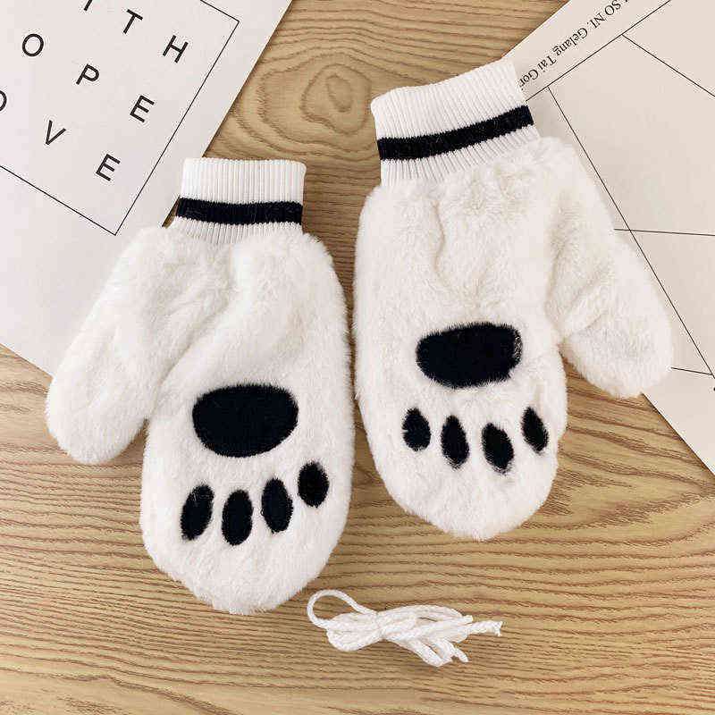 Women Winter Keep Warm Plus Velvet Inside Thicken Full Finger Female Cute Lovely Japanese Style Bear Paw Mittens Gloves T220730
Women Winter Keep Warm Plus Velvet Inside Thicken Full Finger Female Cute Lovely Japanese Style Bear Paw Mittens Gloves T220730