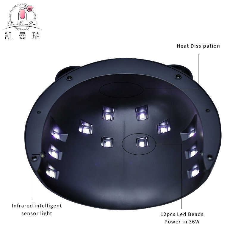 36W UV/LED Lamp Nail Dryer For All Gels For Manicure Gel Nail Dryer Drying Nail Polish Lamp Auto Sensor Manicure Nagel Droger