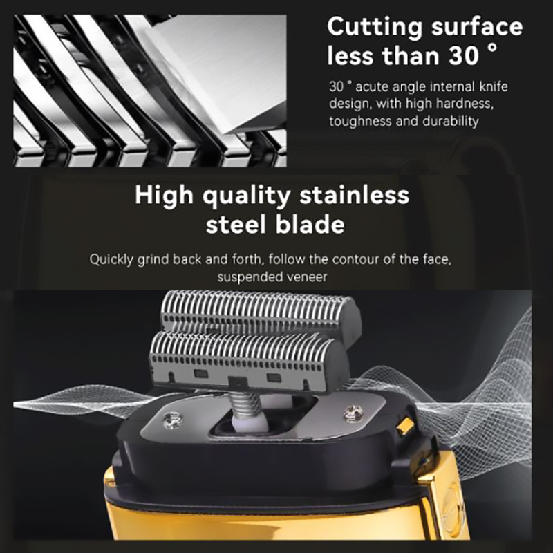 Original barber shop professional hair Shaver 5 speed metal shell electric Shaver rechargeable beard razor bald shaving machine 220322