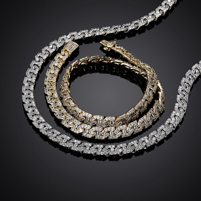 Chains Hip Hop 3A CZ Stone Paved Bling Out 9mm Coffee Beans Solid Geometric Link Chain Chokers Necklace For Men Rapper JewelryChains ChainsC
Chains Hip Hop 3A CZ Stone Paved Bling Out 9mm Coffee Beans Solid Geometric Link Chain Chokers Necklace For Men Rapper JewelryChains ChainsC