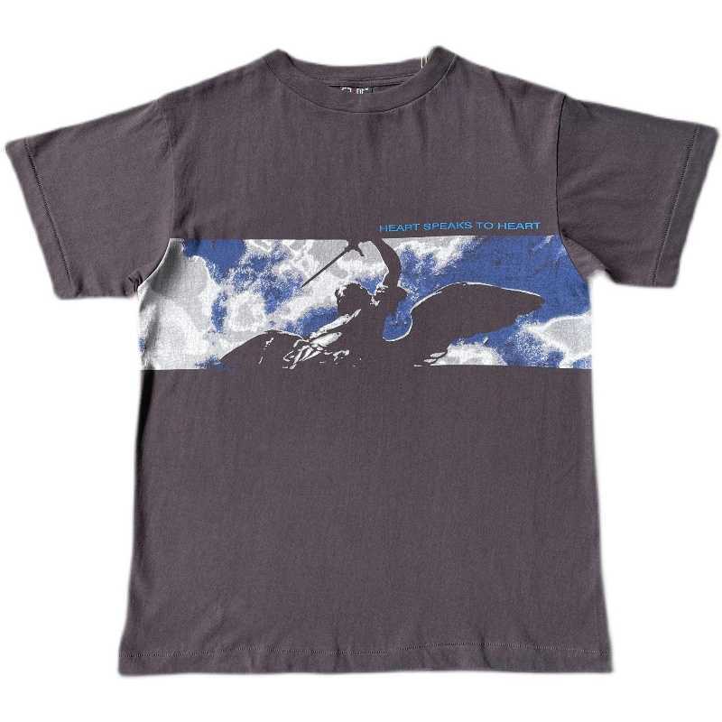 Men' T-Shirts Saint Michael battle of angels battle angel blue sky white clouds Knight print Vintage short sleeve, As shown in figure
Men' T-Shirts Saint Michael battle of angels battle angel blue sky white clouds Knight print Vintage short sleeve, As shown in figure