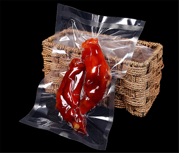 100pcs High Clear Open Top Vacuum Packaging Bag Thick Barrier Candy Snack Salt Ground Coffee Powder Meat Tea Heat Sealing Gift Storage Pouches