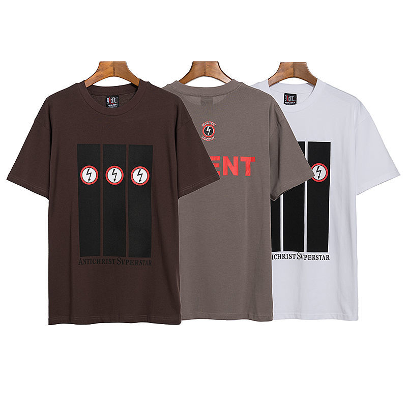Men Women T Shrits VTG Lightning Short Sleeve Vintage European and American Loose High Street Hip Hop Cotton Print Crew Neck Shirts, Brown
Men Women T Shrits VTG Lightning Short Sleeve Vintage European and American Loose High Street Hip Hop Cotton Print Crew Neck Shirts, Brown