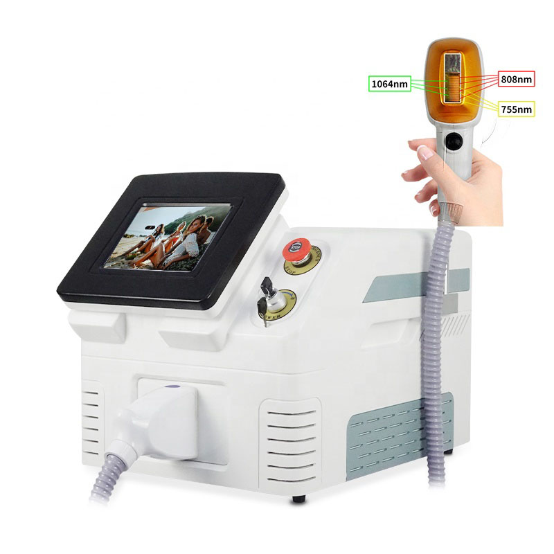 Salon 755 808 1064 Portable Diode Laser Hair Removal Device