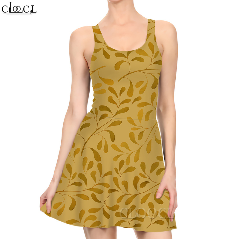 Women Dress Leaves Pattern 3D Printed Mini Dress for Fashion Female Sleeveless Dresses Brown Dress Beach Style 220616, Mini dress 17
Women Dress Leaves Pattern 3D Printed Mini Dress for Fashion Female Sleeveless Dresses Brown Dress Beach Style 220616, Mini dress 17