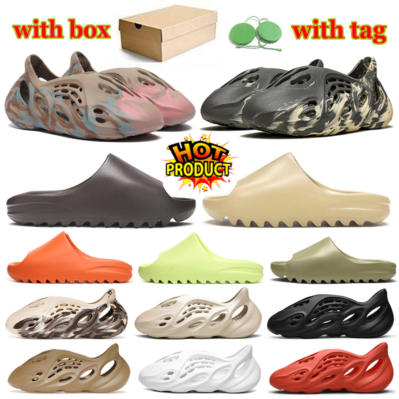 

With Box Slippers Designer Slides Sandals Men Women Slider Designers Sneakers Sandal Shoe Desert Sand Bone Triple White Black Fashion Scuffs Flip Flops Trainers, (8)