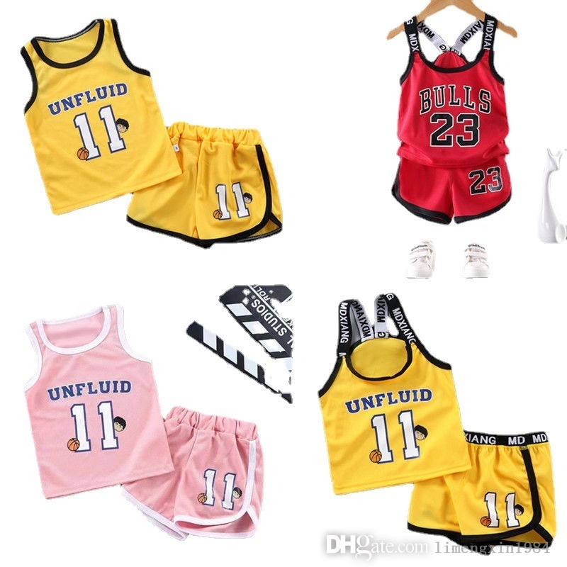 Childrens Jerseys Basketball Suit 2022 Designers Outdoor Tracksuits Sexy Vest Shorts Set Quick Drying 2 Piece Set For Kids, Cartoon yellow no.11 sports suit
Childrens Jerseys Basketball Suit 2022 Designers Outdoor Tracksuits Sexy Vest Shorts Set Quick Drying 2 Piece Set For Kids, Cartoon yellow no.11 sports suit