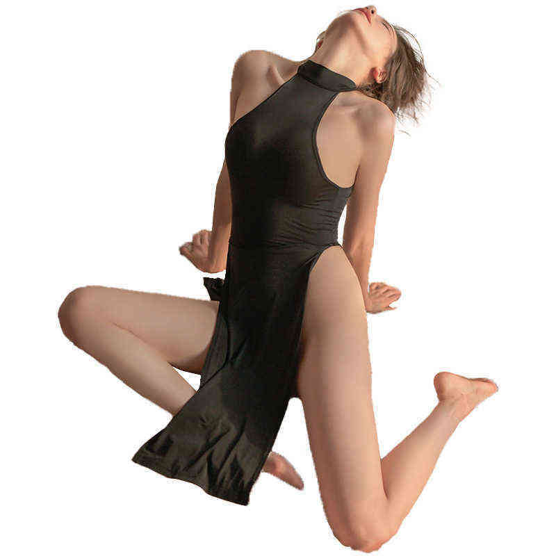 Nxy Sexy Underwear Pornographic Lingerie Sexy High Split Dress Cheongsam Pajama 's Hot Role Playing Uniform Temptation 0401
